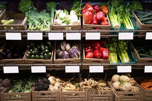Fresh seasonal produce at Morrisons including fruits and vegetables.